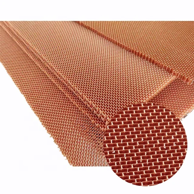 wholesale Hexagon Aramid Honeycomb Fiberglass Panels Fire Resistant&High Strength For Building Boat Yacht Surfboard High Density