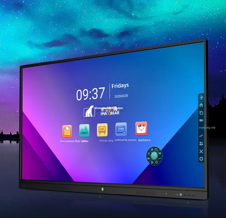 China Android 11.0 digital whiteboard smart board interactive tablet 100inch interactive boards