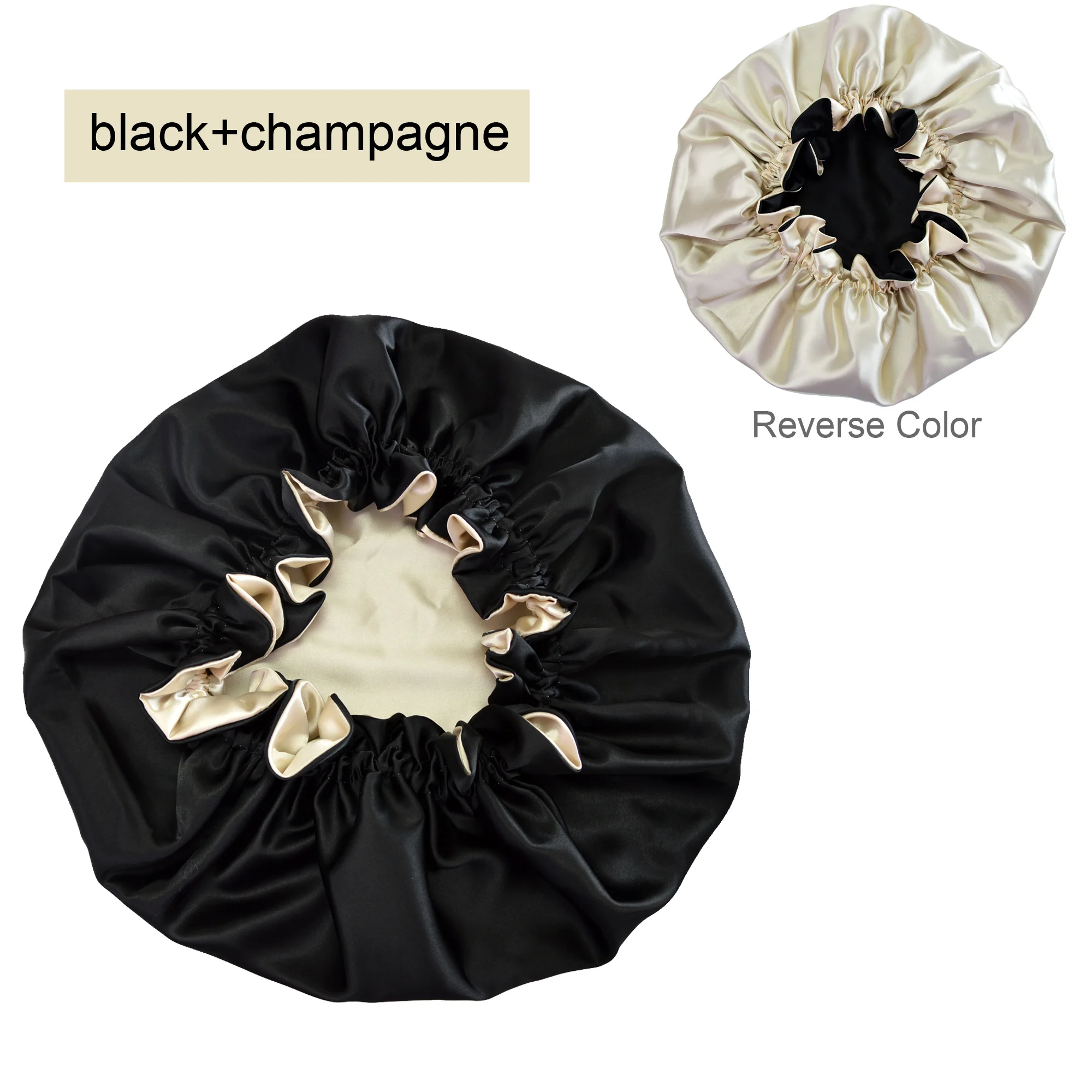 Wholesale Double Layer Sleeping Satin Bonnet For Women Silk Bonnet For Hair Reversible Hair Caps Sleep Bonnet