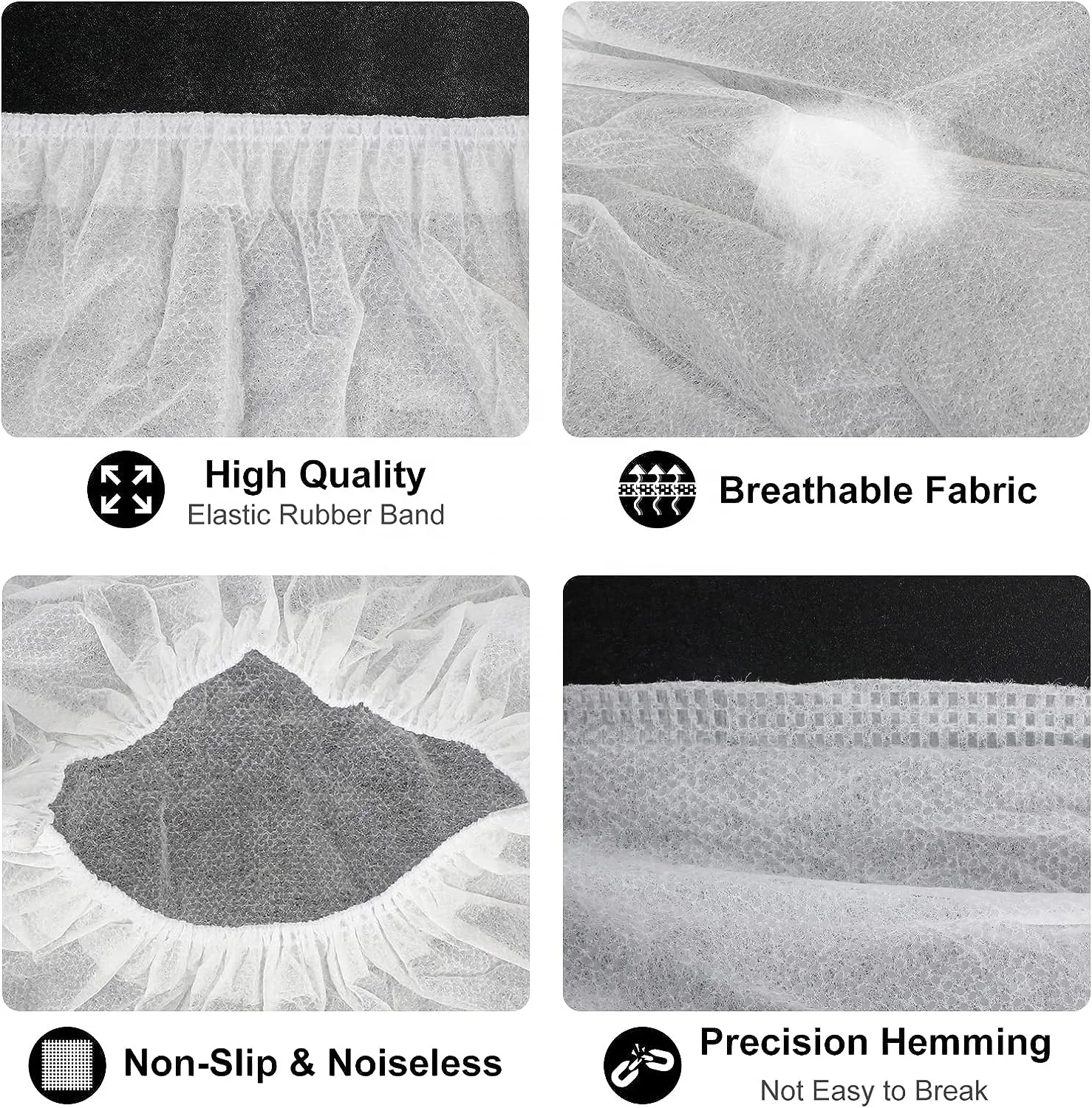 Disposable Shoe Cover PP PE White Resistant Boot Covers Non Slip Shoe Booties 70g