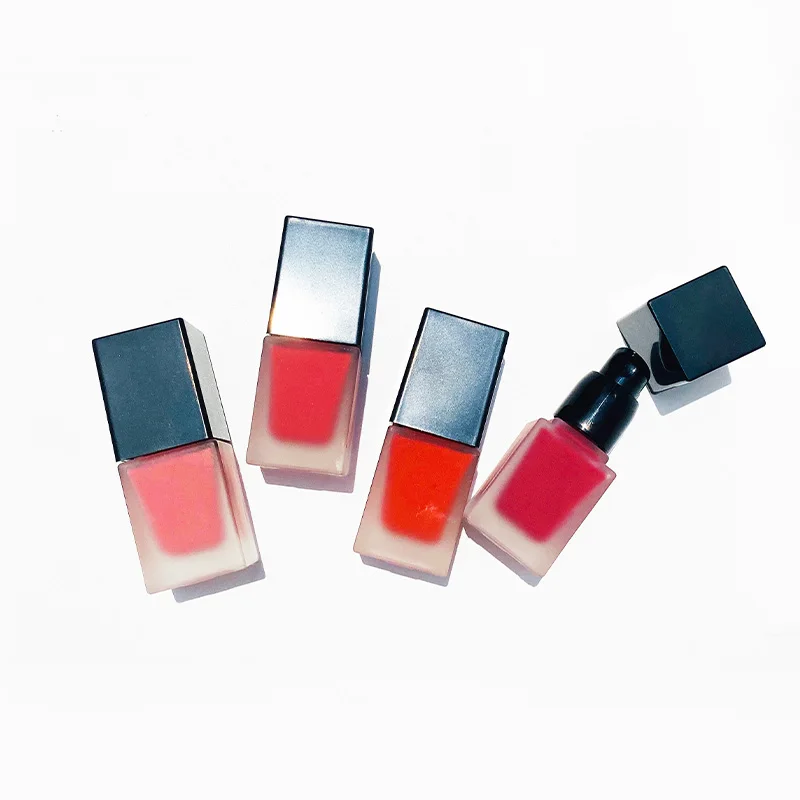 LOW MOQ custom blusher logo luxury cream blush liquid blusher custom