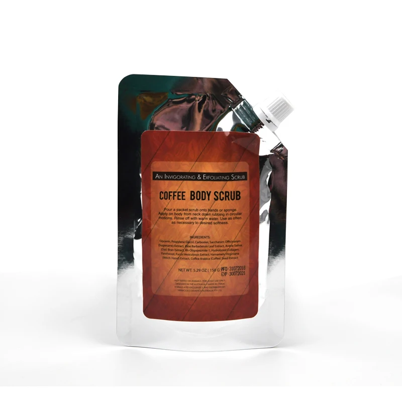 Hot sale skin care shea butter exfoliating nourishing body care coffee body scrub oem