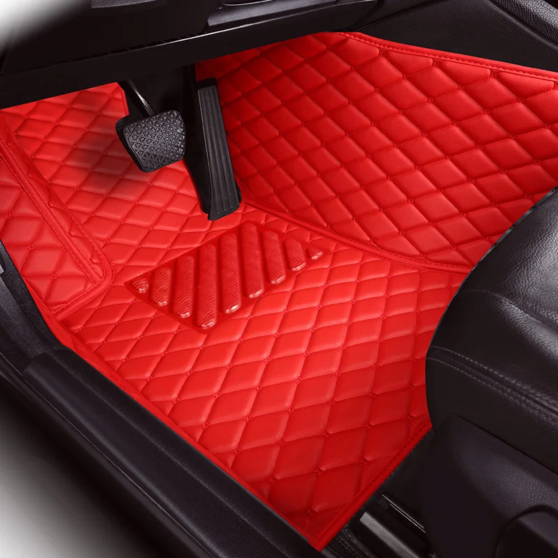 Luxury plaid car floor mats for range rover sports toyota rav4 kia sorento grand cherokee 2005-2010 mazda 323 mercedes w203