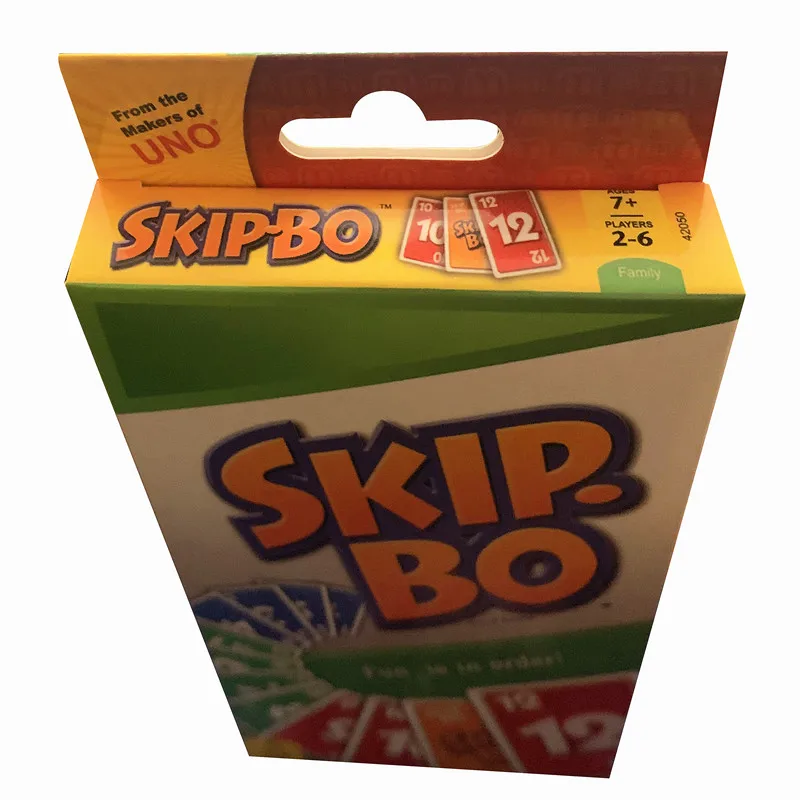  Оптовая цена забавная настольная игра бумажные игральные карты s kip bo