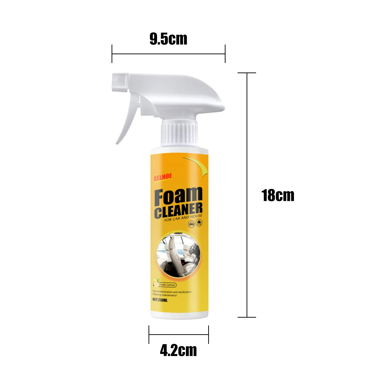 Multifunctional Foam Cleaner Supplies Car Interior Strong Decontamination Ceiling Leather Seat Cleaner