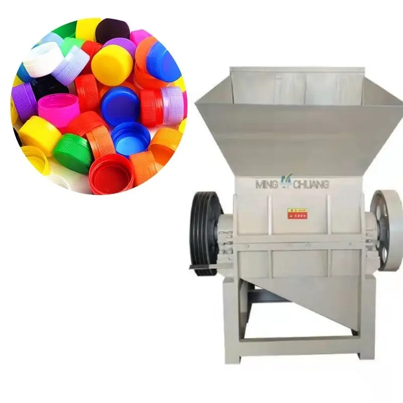 15 HP Plastic Machinery PET Bottle Cap Recycling Warranty Plastic Crusher