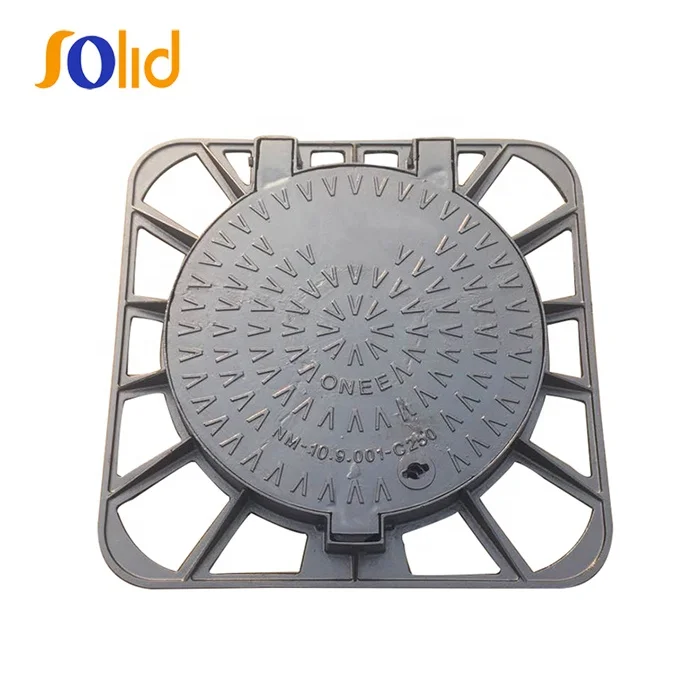 
850X850 D400 Double hinge, double closing Square Sewage Manhole Cover in China 