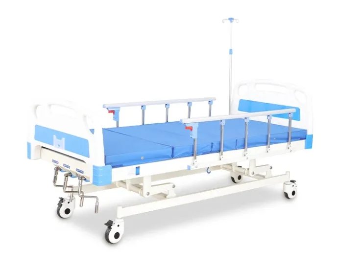 Hospital Bed Patient Spare Parts Anti-Skid Multi-Function Manual Crank Free Used Metal Mattress and Toilet Sheets