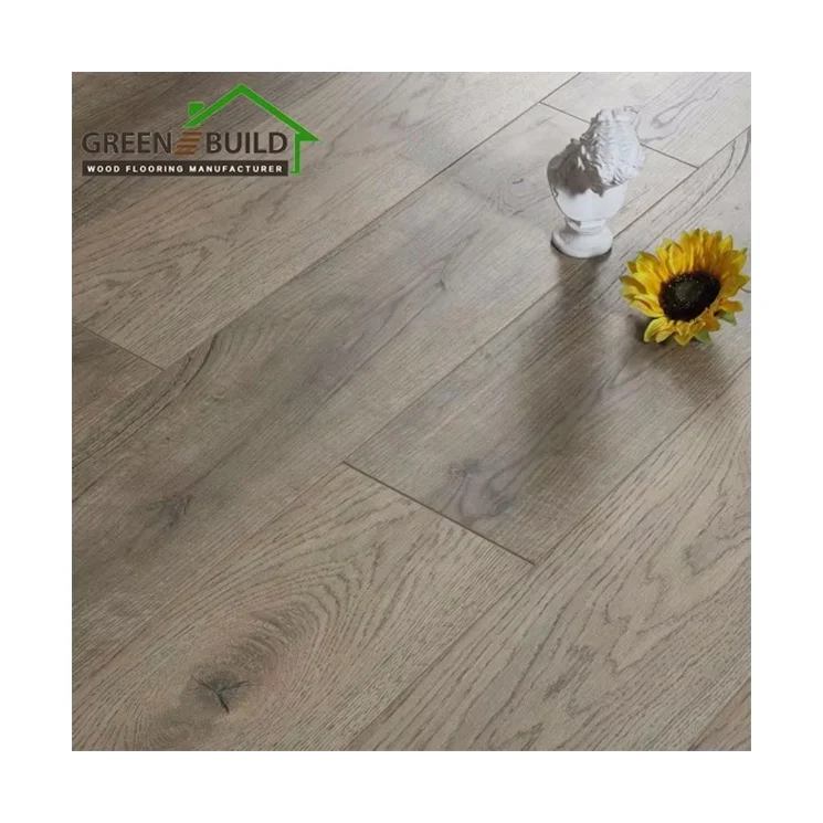 Popular Design Grey Smooth HDF Nature Core Water Resistant Laminate Flooring