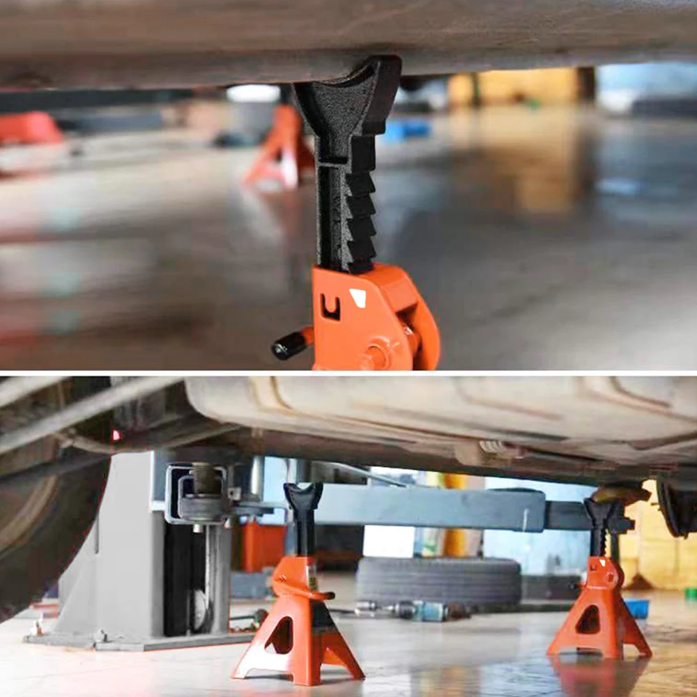 Твердая грузоподъемность 2 тонны регулируемая высота Автомобильный домкрат подставка безопасные инструменты автомобильный