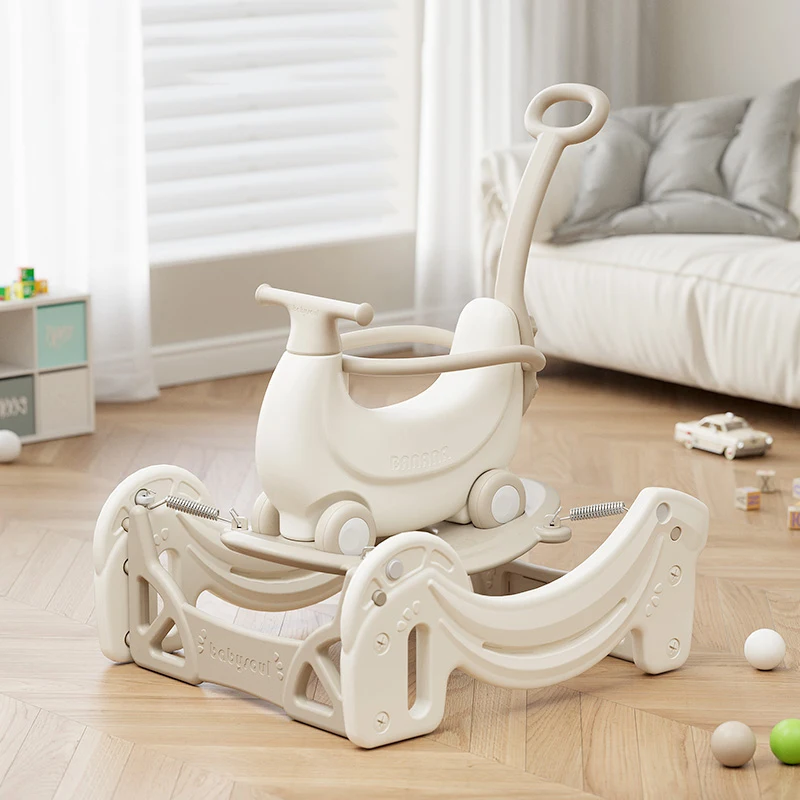 Banana rocking car baby rocking horse baby bouncing car children first birthday gift anti-fall rocking horse
