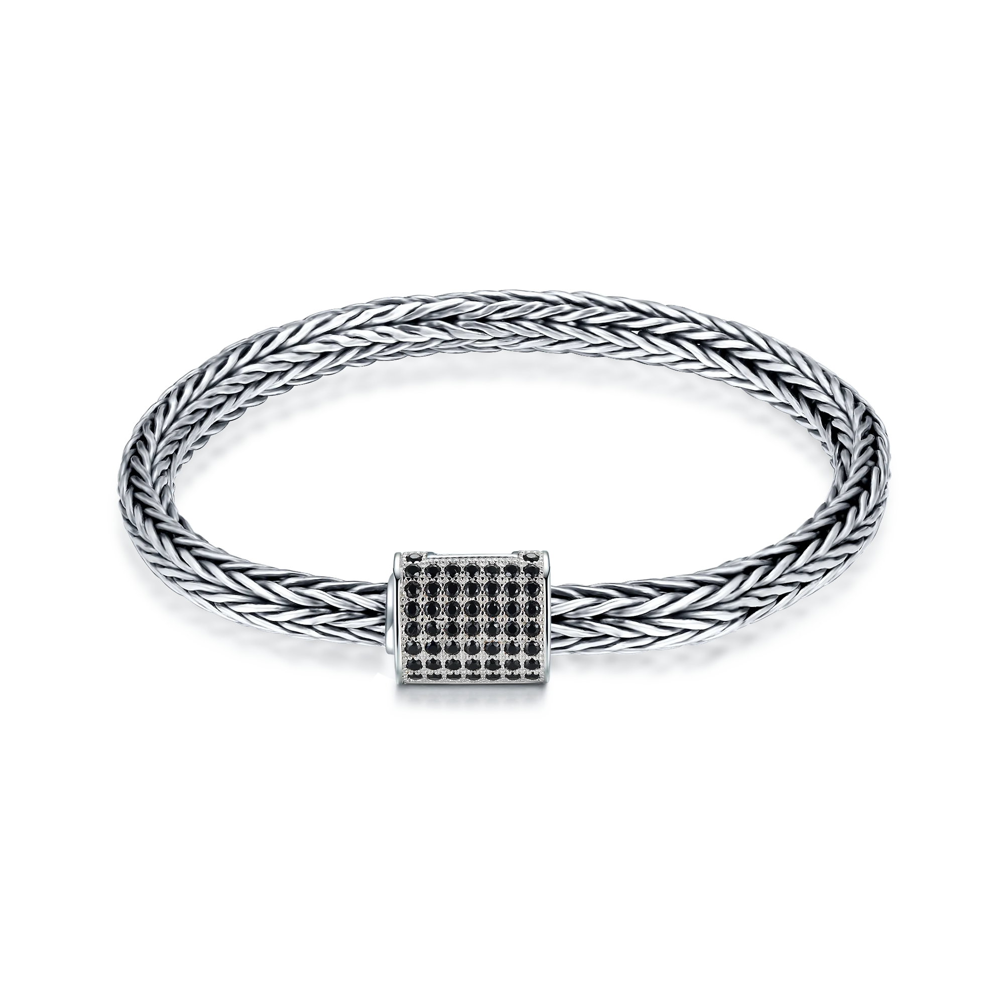 Nickel Free Bali Legacy Heavy Bracelet Braided Tulang Naga Buckle Bracelet Silver 925 Sterling Handmade Foxtail Bracelets