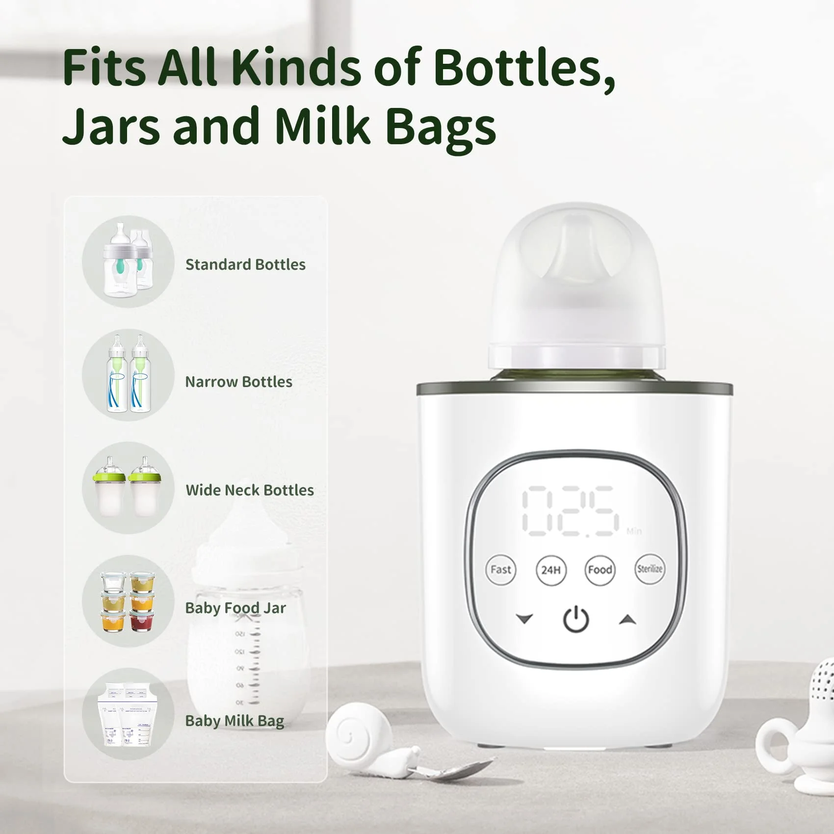 Best seller Multi-functional & Feeding Bottle Warmer, Time Adjustable  Food Maker &  Milk heater with IMD control panel for baby