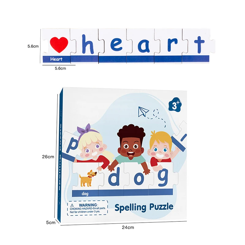 ULi Children word memory card toys preschool educational games learning puzzle for english teaching