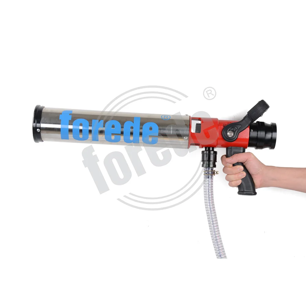 FOREDE Fire Fighting Pistol Grip Foam Aspirating Gun Nozzle with Pick Up Tube