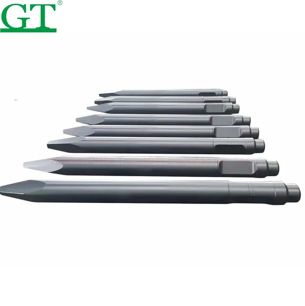 Excavator Spare Parts Hydraulic Breaker Hammer hydraulic breaker Chisel Blunt Chisel With Box Typ Top Type And Type Side