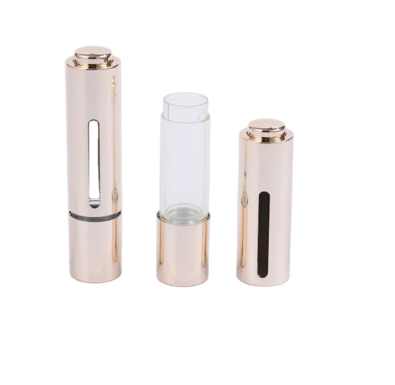 Fancy 10 15 20 ml airless serum cosmetic pump syringe tube packaging lotion empty eye cream plastic syringe bottles