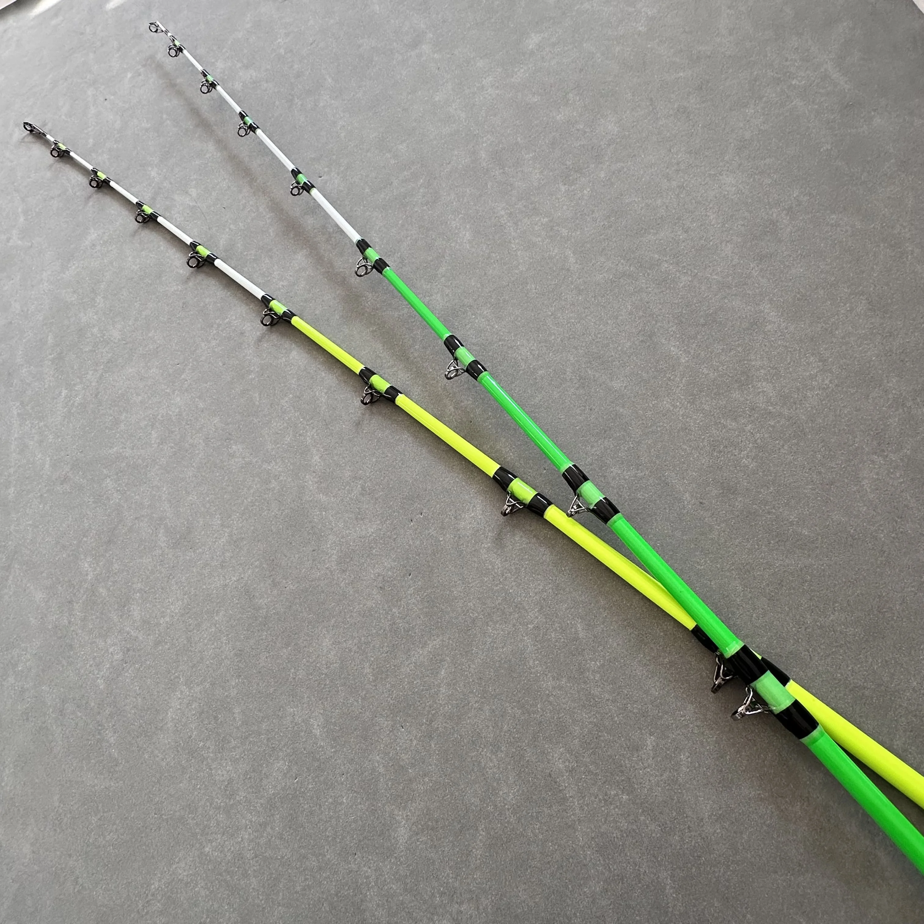 New Cheap Spinning Boat Lure Rod Custom Fiber Glass Epoxy resin glass fiber Fishing Catfish Glow rod
