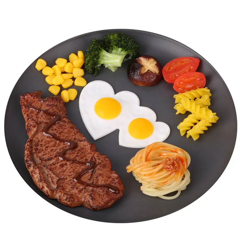Artificial Fake Steak Simulation Food Fake Cooked Roast Beef Meat for Kitchen Market Display Photography Props