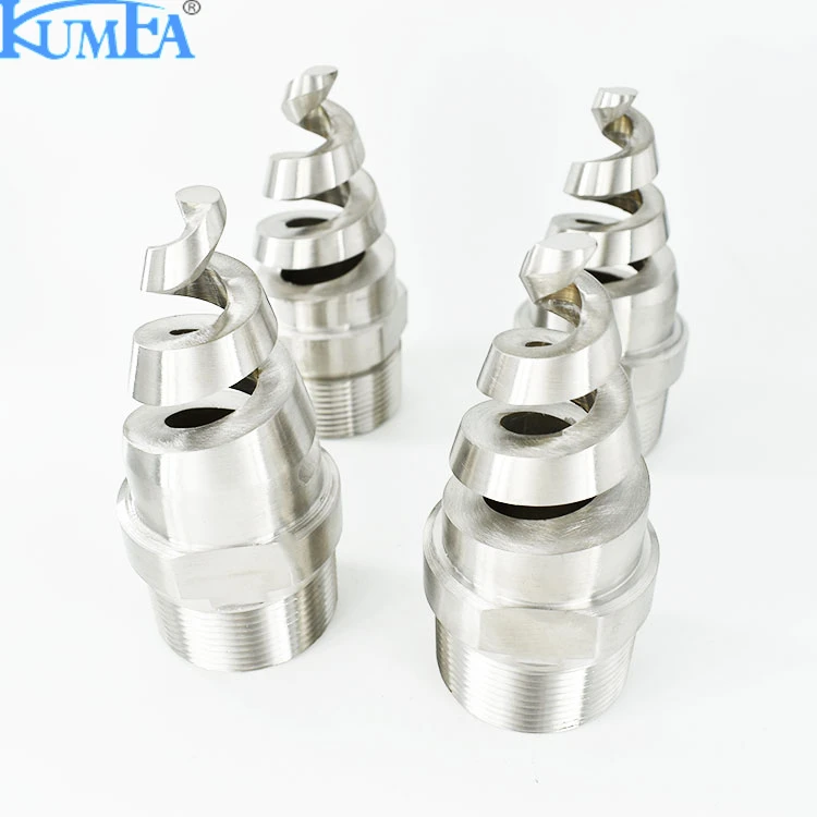 Boat Vessel Dust control cooling tower Stainless steel SS umbrella spraying helix screw helical spiral nozzle