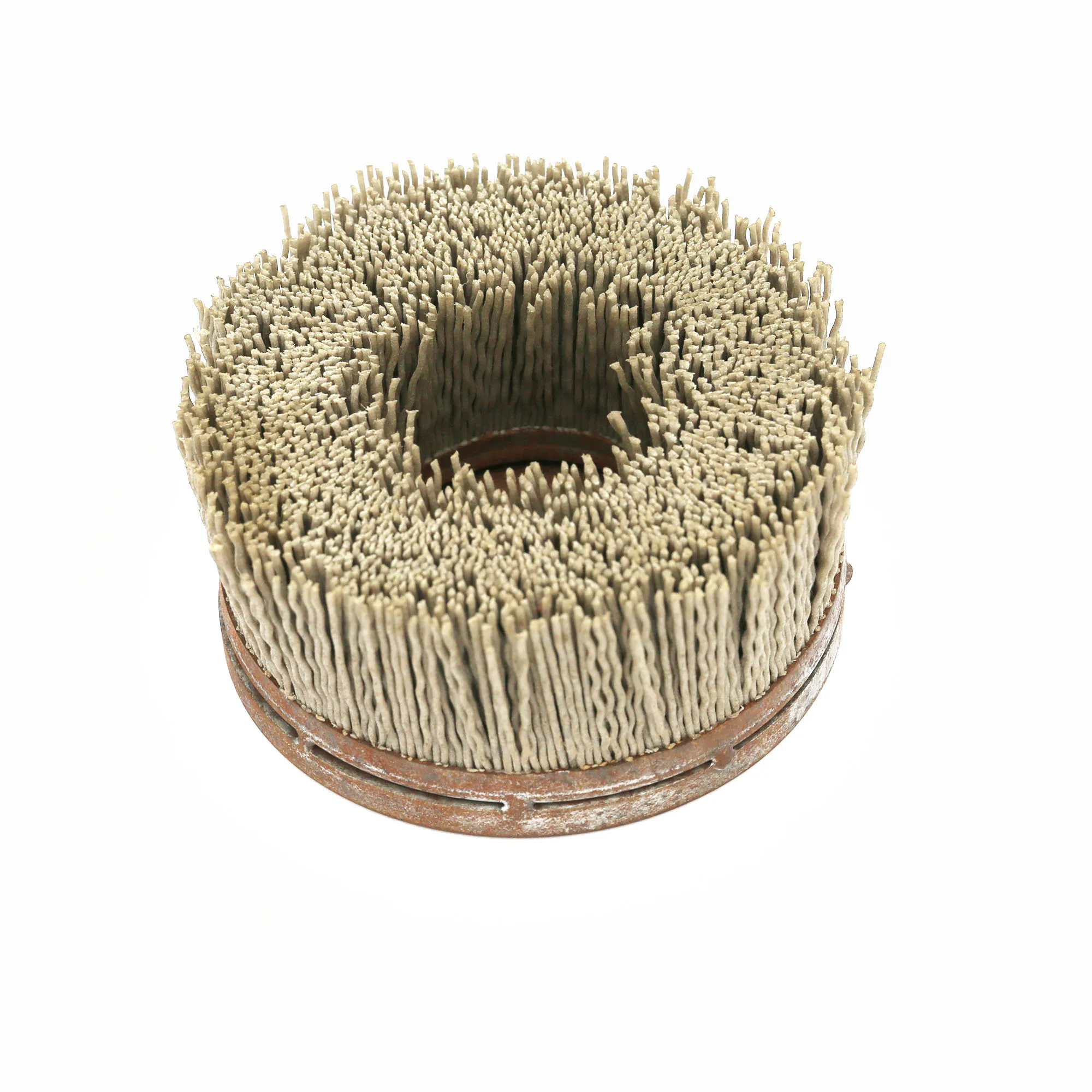 Professional Radial Bristle Tool Nylon Fiber Abrasive Disc Brush For Sale