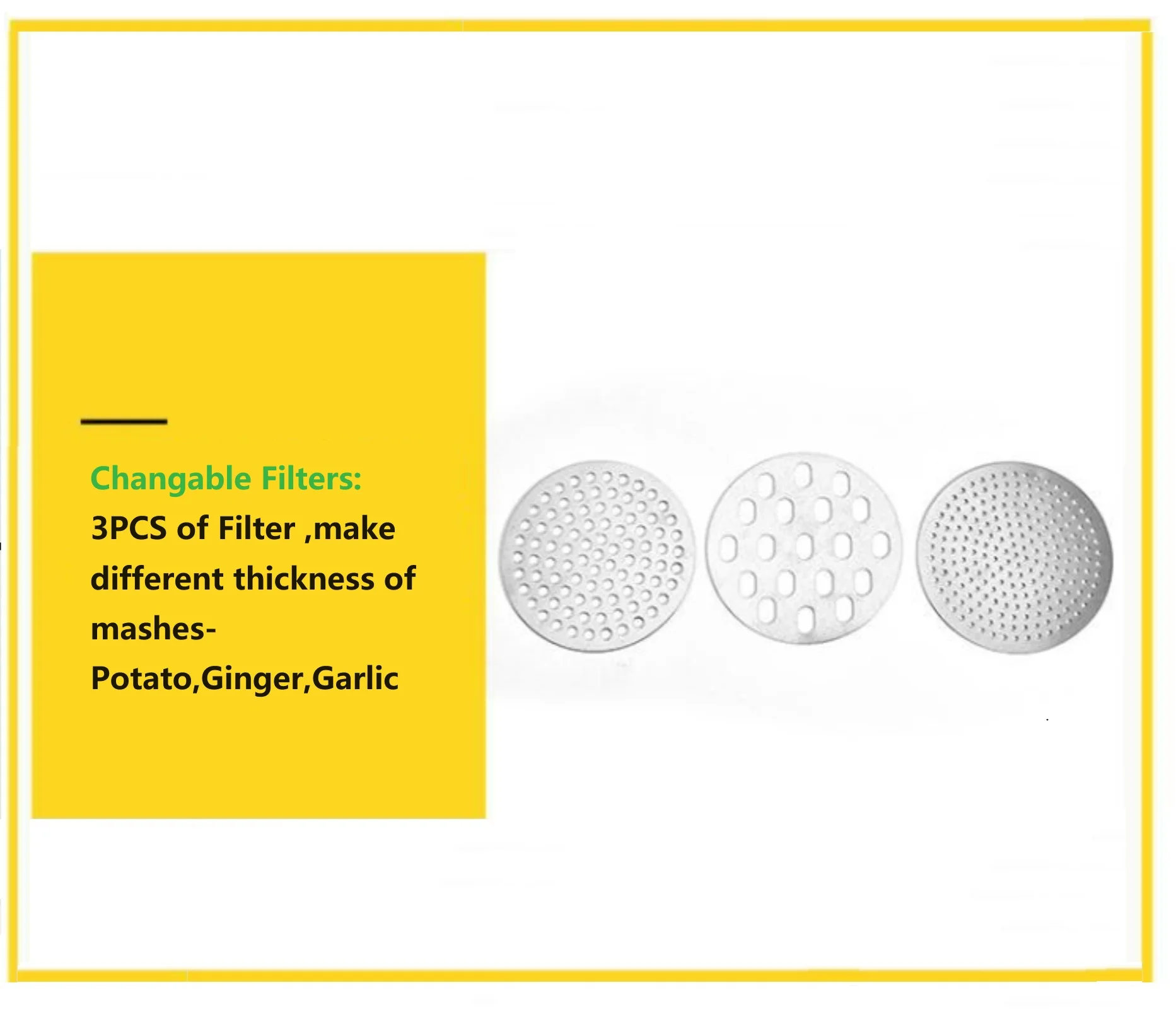 Updated  Food Grade  stainless steel  kitchen 8 in 1 fruit potatosqueeze  masher garlic press