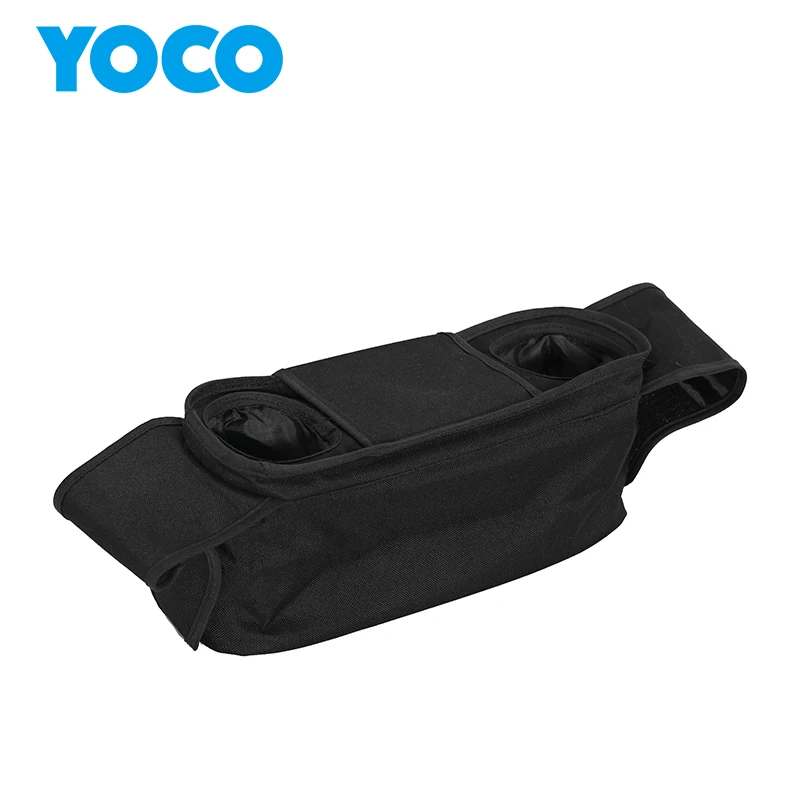 Factory Design Wholesale diaper storage pouch universal stroller organizer with insulated cup holders
