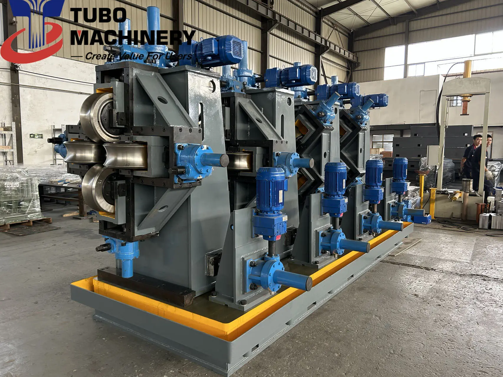 HF Welding Pipe Equipment Hollow Section Pipe Making Machine Welded Pipe Mill