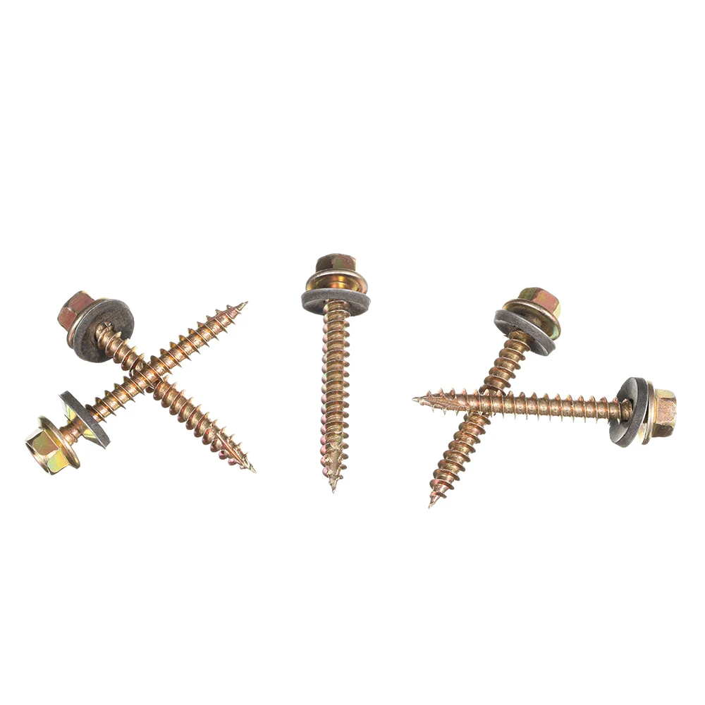 Heavy Industry Hardware Fasteners Brass Stainless Steel Metal Nails Hexagonal Flange Self-Tapping Screw