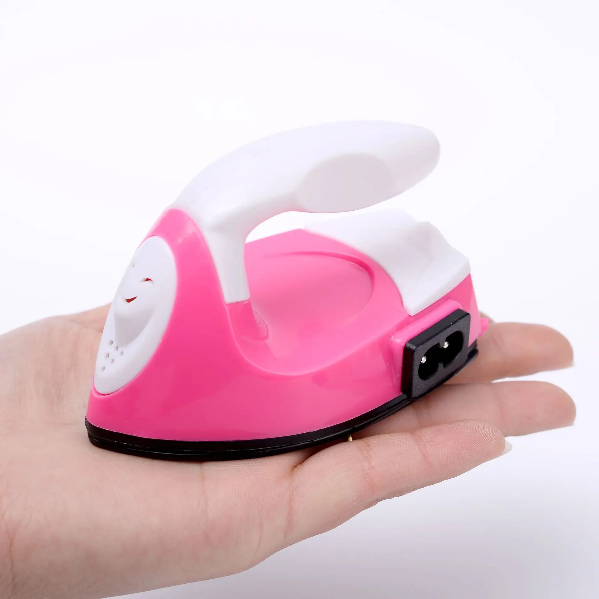 Portable Mini Electric Hair Iron with Ceramic Soleplates for Household Use and Travel for Clothing