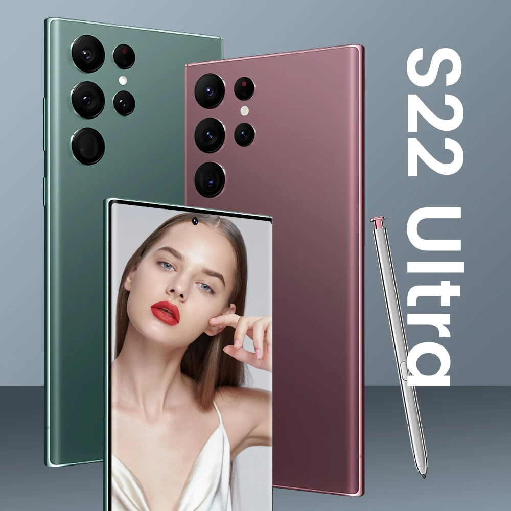 2022 NEW Galaxy S22 Ultra 5g Phone 7.3 Inch 16Gb + 1Tb Android Smartphone Android 12.0 Mobile Phones