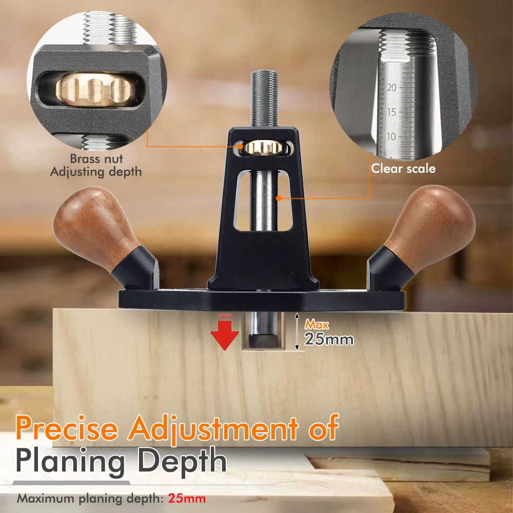 Woodworking European clear planing line single line dowel shoulder right Angle ebony grooves planing grooves