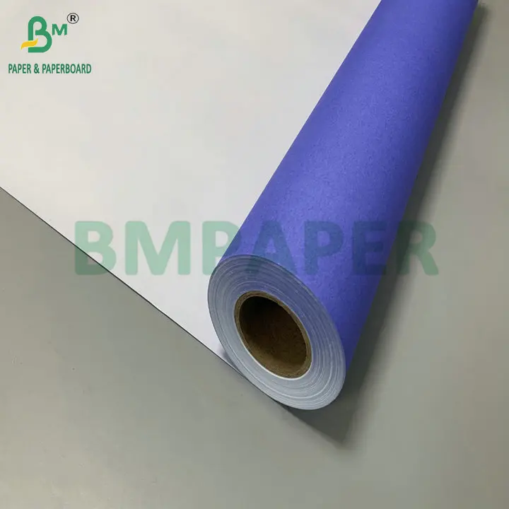 Яркость 24 'x 50 м 80gsm пурпурно-синяя бумага CAD Bond для струйной печати