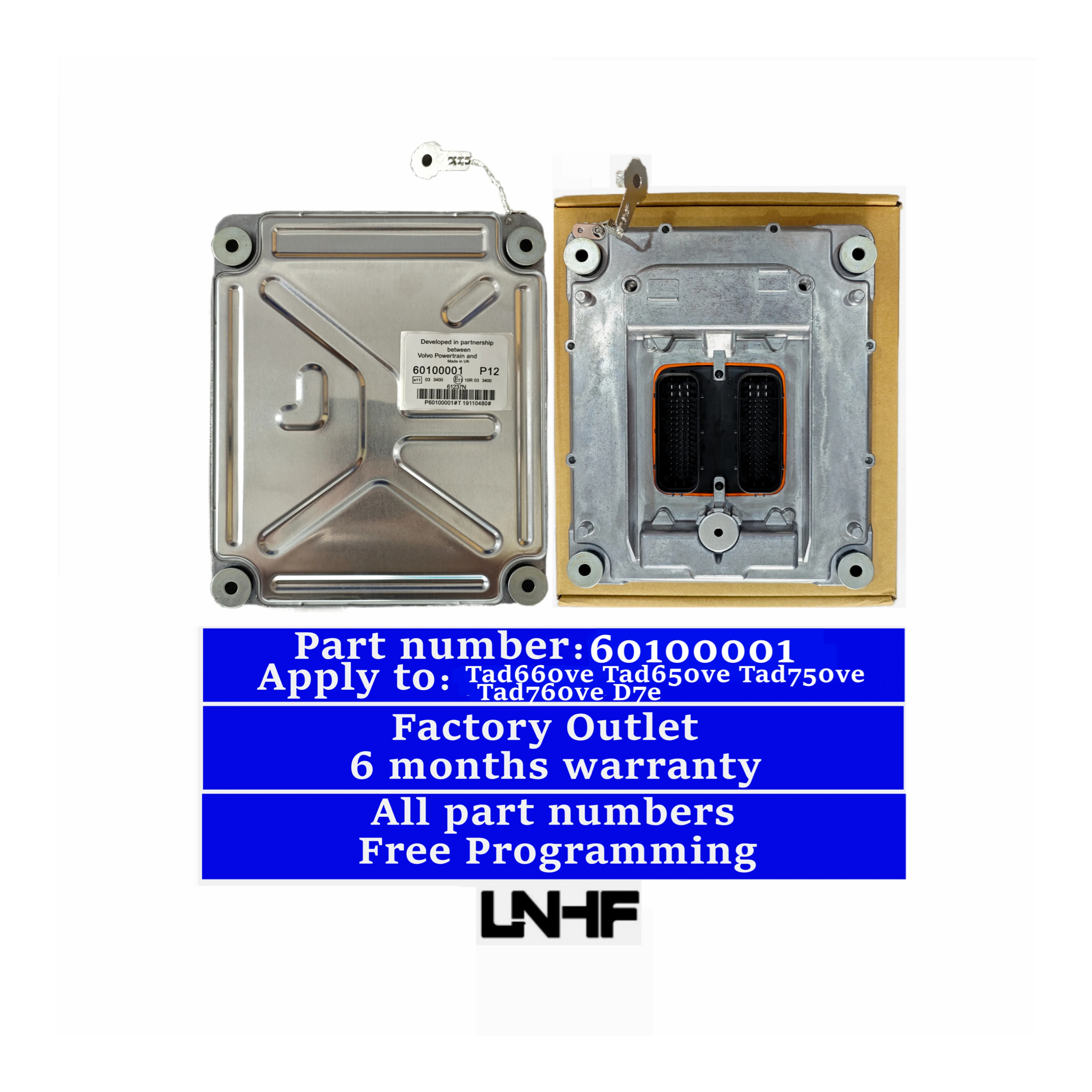 LNHF 60100001 D7E TAD650VE ECU Genuine Engine Control Unit ECM TAD740 60100001 for volvo panta parts