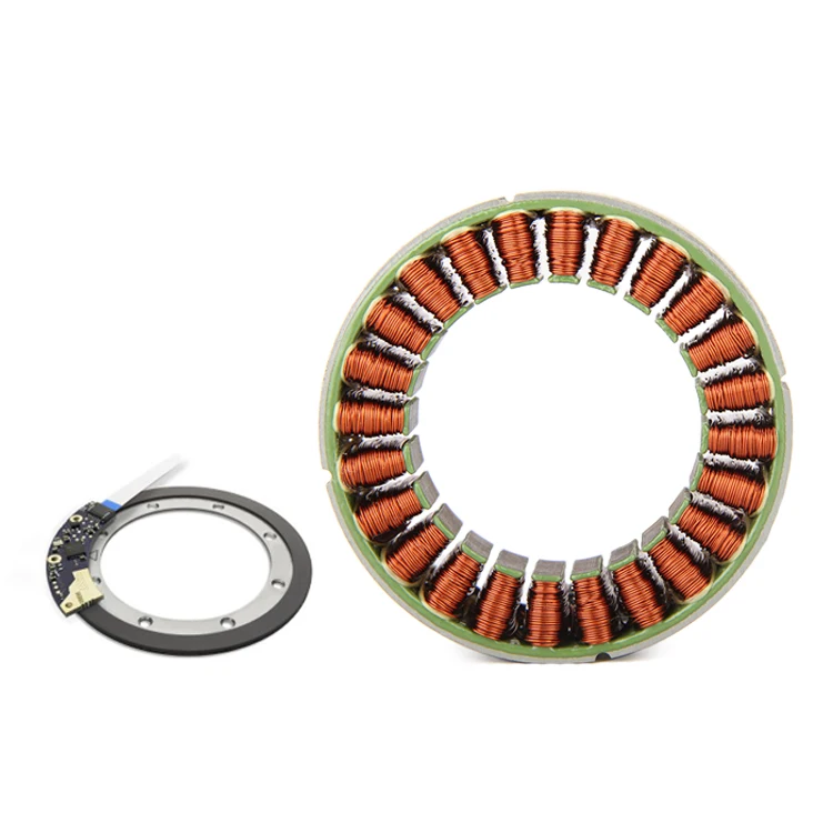 RI60 Frameless Inrunner brushless permanent magnet 500w 24v dc generator robot motor wheel