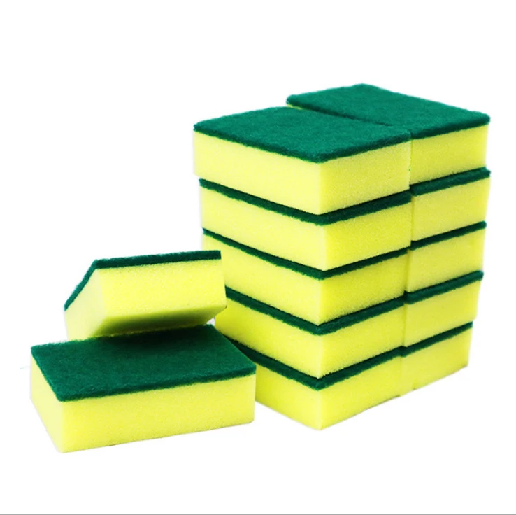 Wholesale Custom Household High-Density Dishwashing Sponge Wipes Kitchen Brush Pot Cleaner Sponge Block Cleaning Supplies