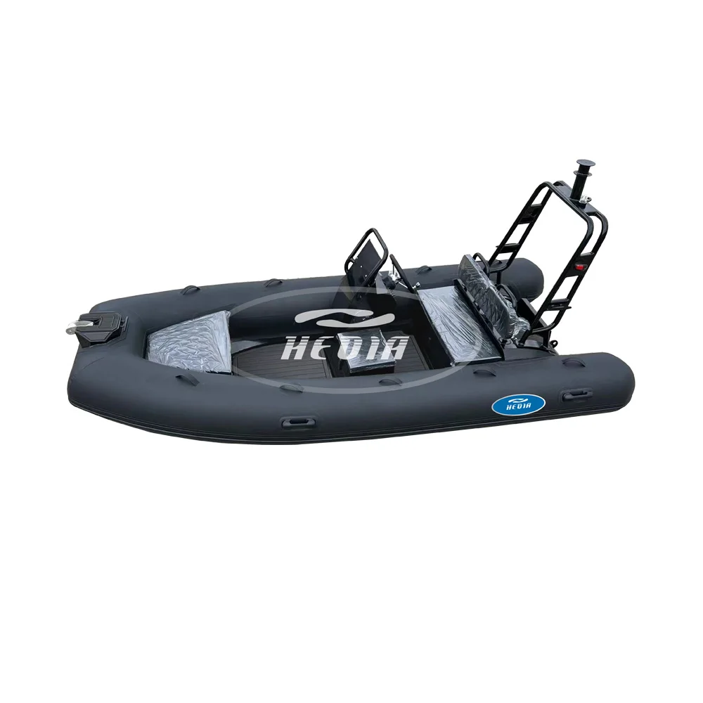 13 foot inflatable rib boat hypalon boat luxury aluminium fishing boat flat bottom barche cinesi rib 380
