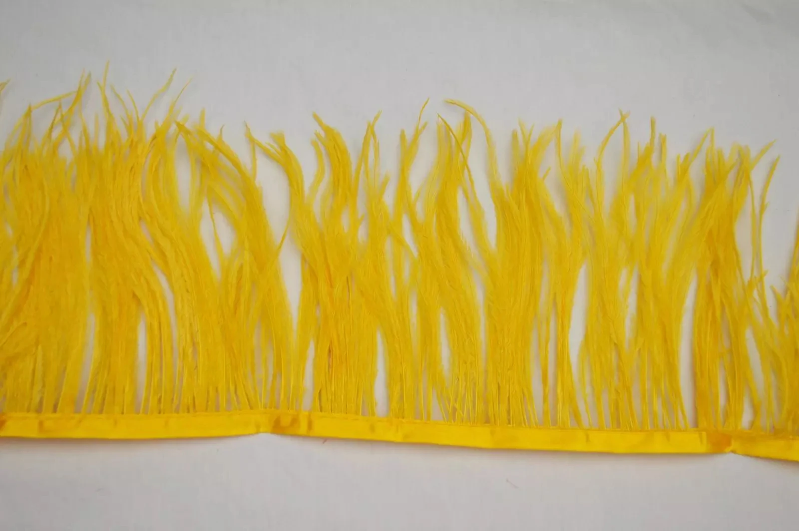 13-15cm Best Price Dyed Ostrich Feather Fringe Trim Lace For Garment Decoration Apparel Decor