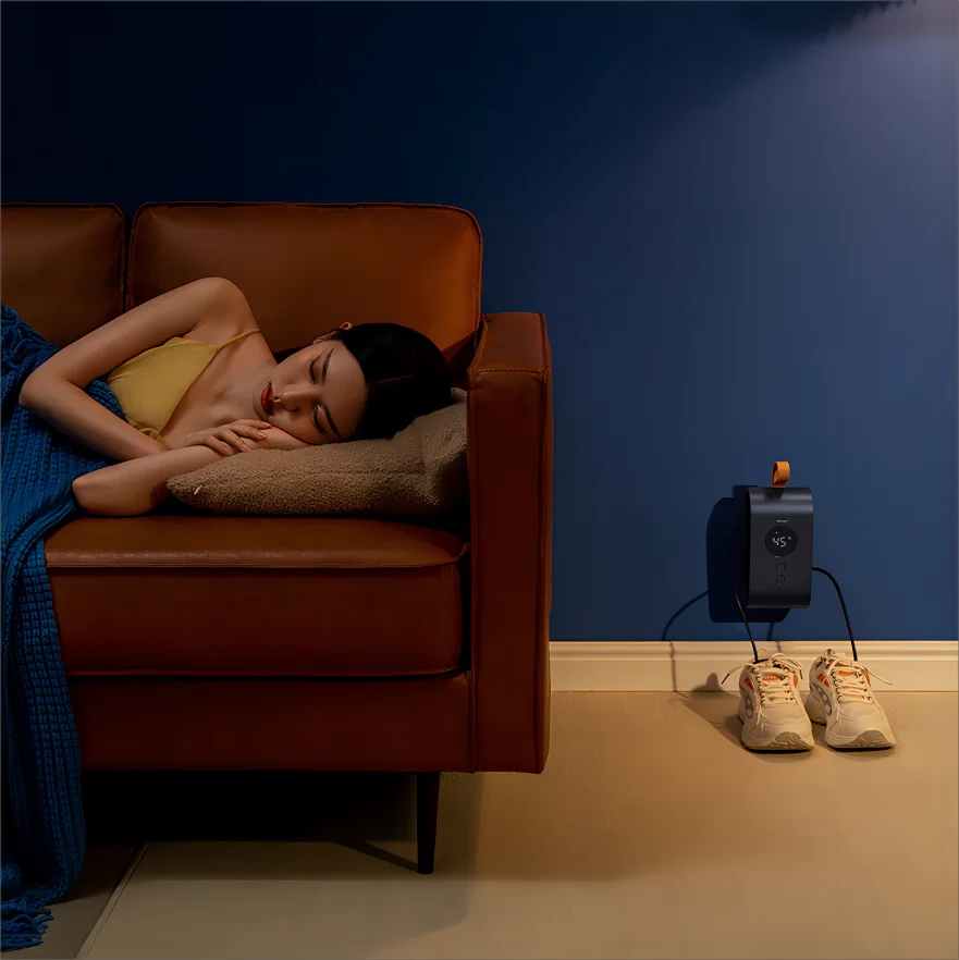 Hot Selling Deodorant Portable Electric Shoe Dryer 220V Electric Shoe Warmer with Intelligent Temperature Control and Timer