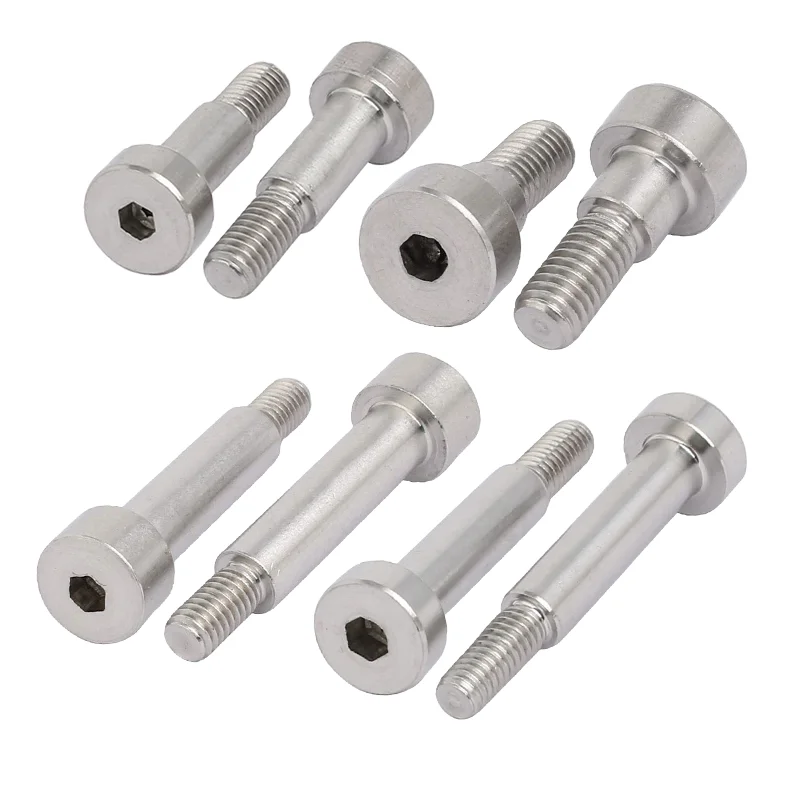 Customized M3 M5 M6 M8 Nickel Zinc Plating Brass Round Straight Grain Head Carbon Stainless Steel Knurled Thumb Shoulder Screw