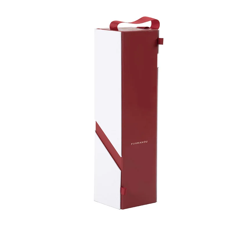 Custom Design Luxury Logo Printed Manufacturers Wine Shipping Box Recyclable Gold Foil Customized Magnetic Wine Box