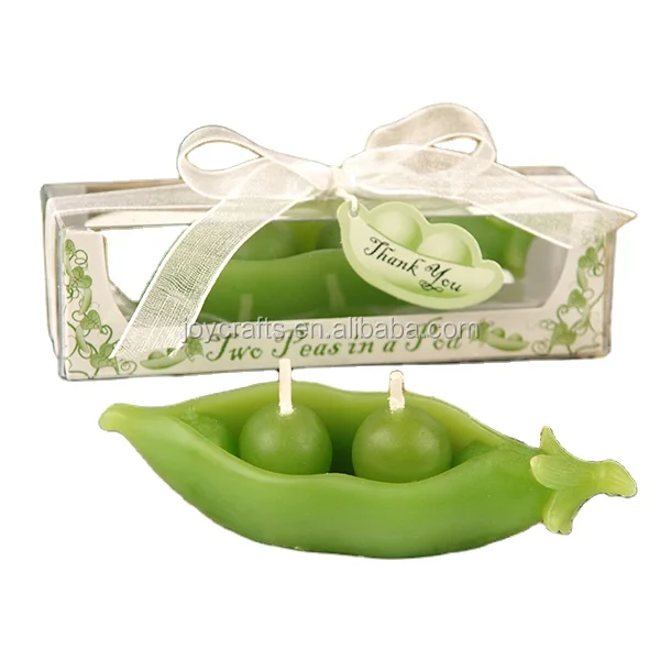 Wedding Return Gifts Two Peas in a Pod Candle