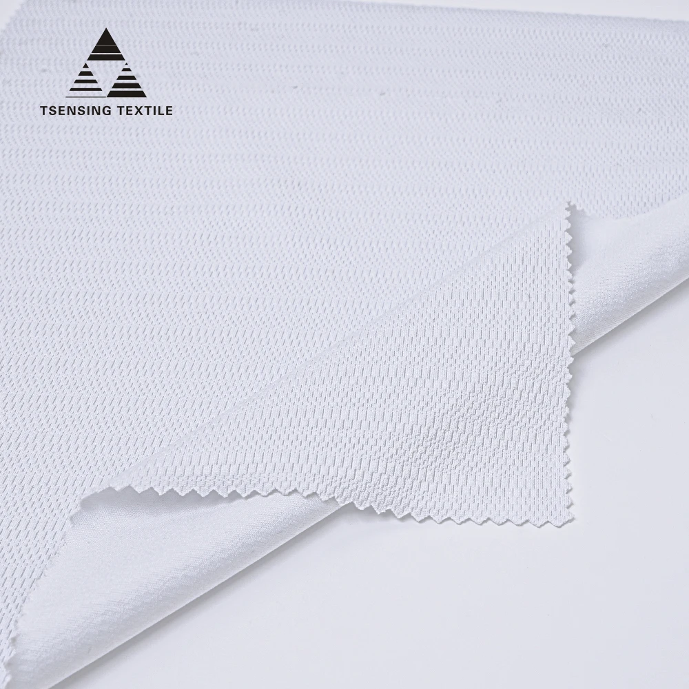 High quality breathable mesh 100% polyester birdeye fashion jacquard fabric in stock