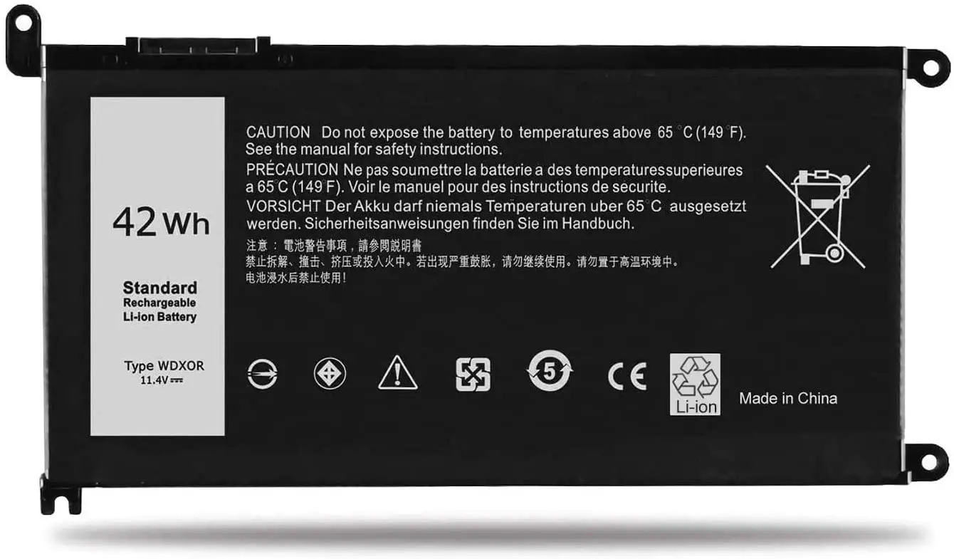  Универсальный Аккумулятор для ноутбука Dell WDX0R 0WDX0R 3CRH3 P69G001 T2JX4 C4HCW 0C4HCW