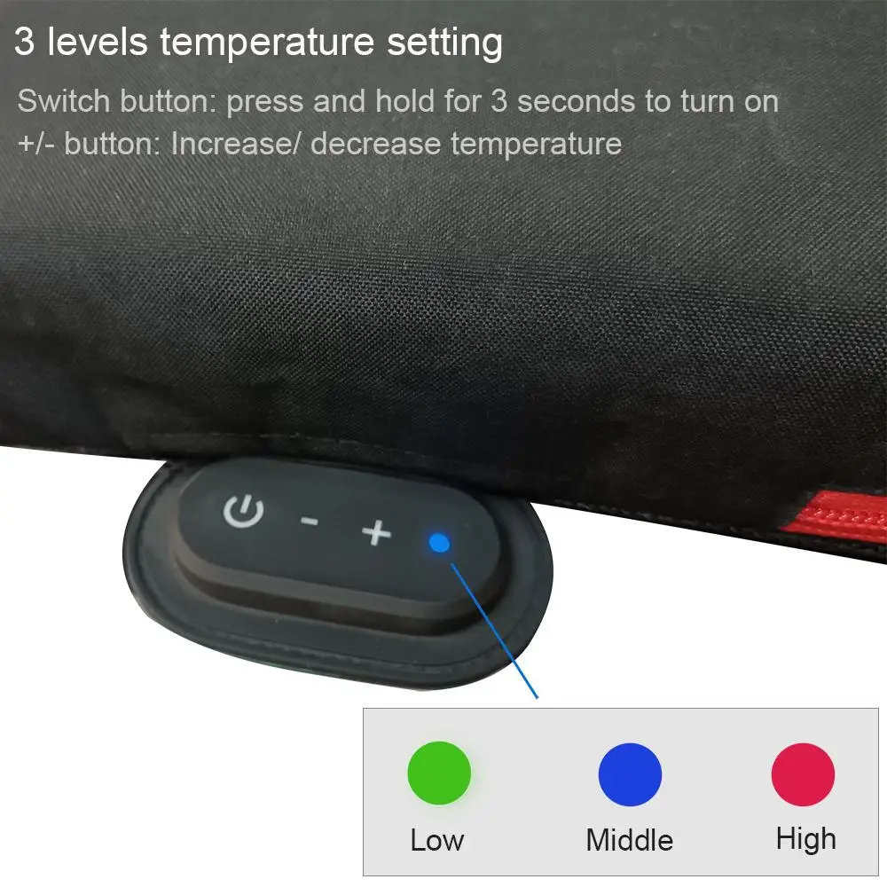 Multifunctional USB Graphene Electronic Heating Cushion 3 Levels Temperature Adjust Heated Car Seat Cover Heat Cushion Pad