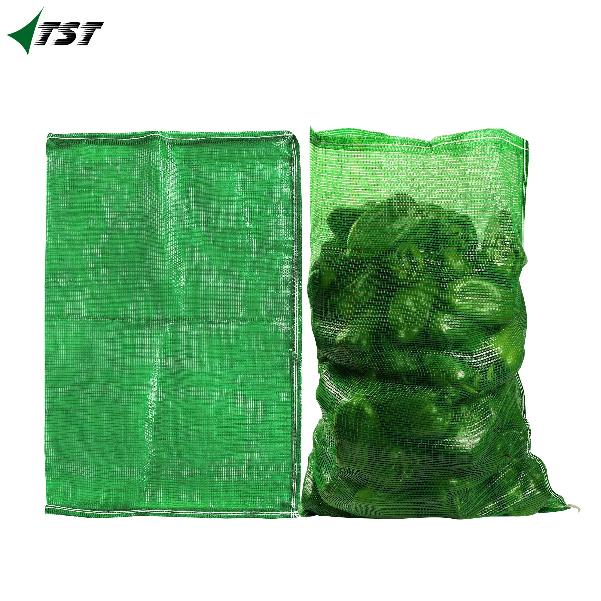 PP Plastic Mesh Netting Bags LTela Arpillera De Rafia De Polipropileno with Custom Logos and Colors for Packaging Agricultures