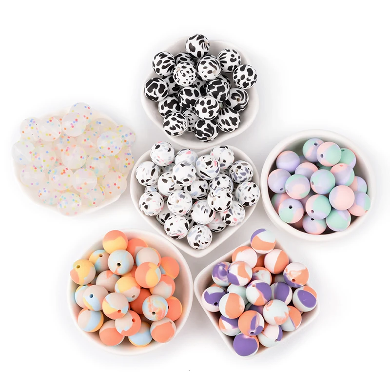 Пищевой BPA бесплатно прочие бусы россыпью материал Чеканные Силиконовые