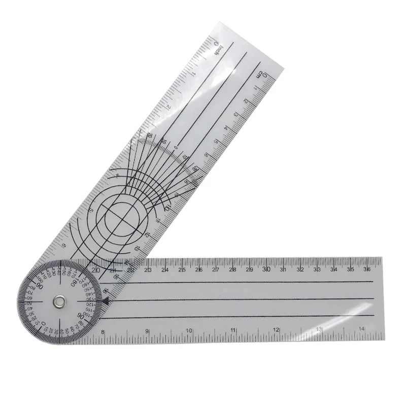 
360 Degree Goniometer Angle Medical Spinal Angle Ruler Protractor Angle finder Measuring Tool T1120 