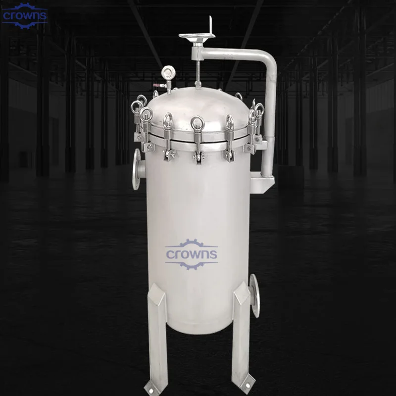 Stainless Steel 304/316L Bag Filter Housing for Industrial Water Treatment