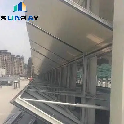 Modern Large Automatic Warehouse Skylight Top Hung Loft Window Sliding Folding Open Styles Huge Design Villas Campers Louver
